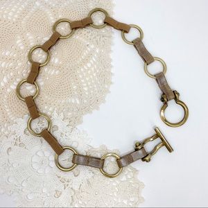 Brass Chain Link Waist Statement Belt
